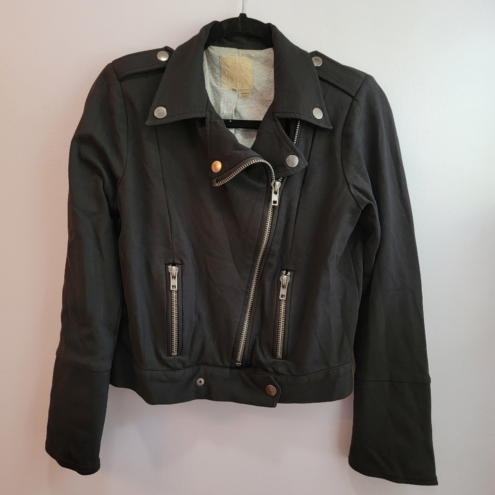 Fabric Moto Jacket Size S